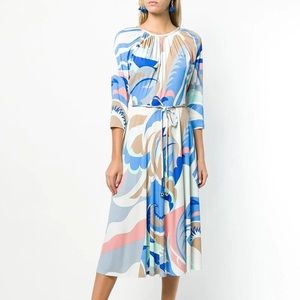 Auth. Emilio Pucci acapulco gathered dress